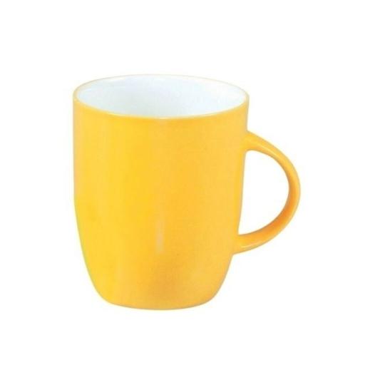 Clay Craft Fine Ceramic Printed Milk/Coffee Mugs- Set of 2 - 350 ml each - For Home & Office Use