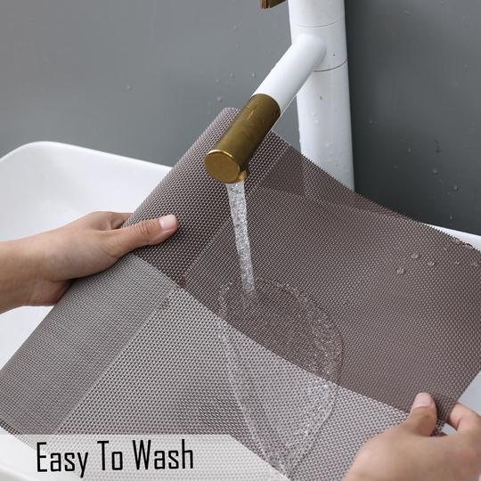 HOKIPO PVC Washable Set of 4 Placemats for Dining Table - 45x30 cm