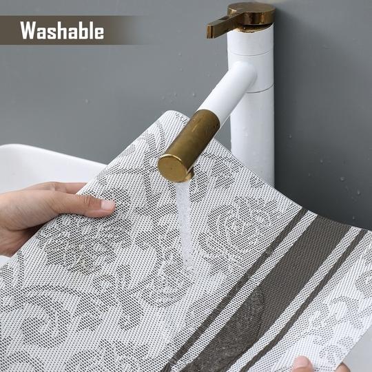 HOKIPO PVC Washable 4 Pieces Dining Table Mats - 45x30 cm