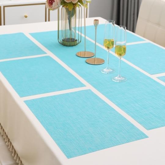 HOKIPO PVC Mats for 6 Seater Dining Table with Runner (AR4239)