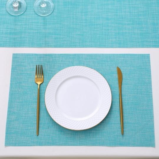 HOKIPO PVC Mats for 6 Seater Dining Table with Runner (AR4239)