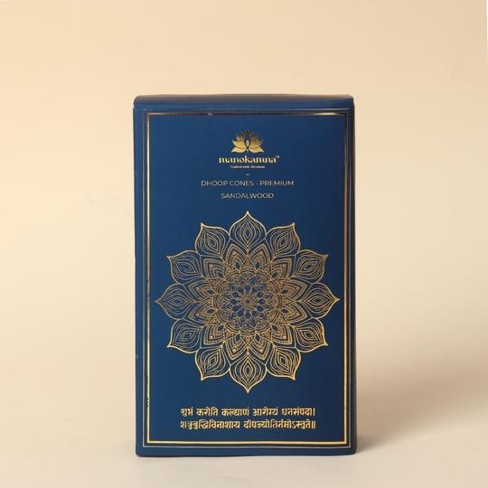 Manokamna Fresh Flower Dhoop Cone -  Pure Fragrance from Nature | Blossom in Every Burn - Handmade Flower Dhoop Cone | Dhoop Cone with Sandalwood Fragrance for Puja Need & Air Purification
