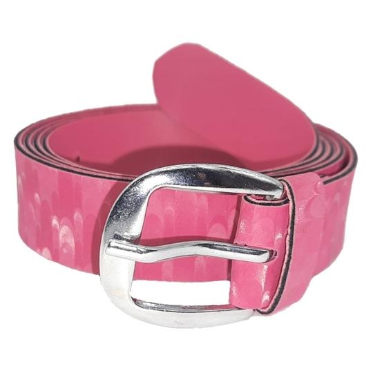 Exotique  Pink Casual Faux Leather Belt For Women (BW0037PK)