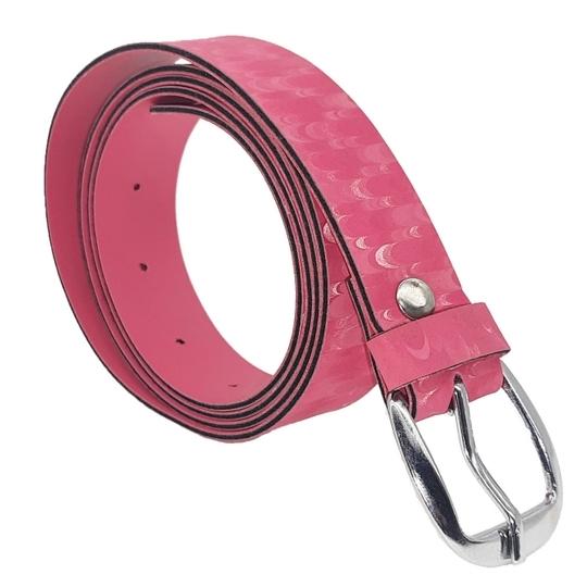 Exotique  Pink Casual Faux Leather Belt For Women (BW0037PK)