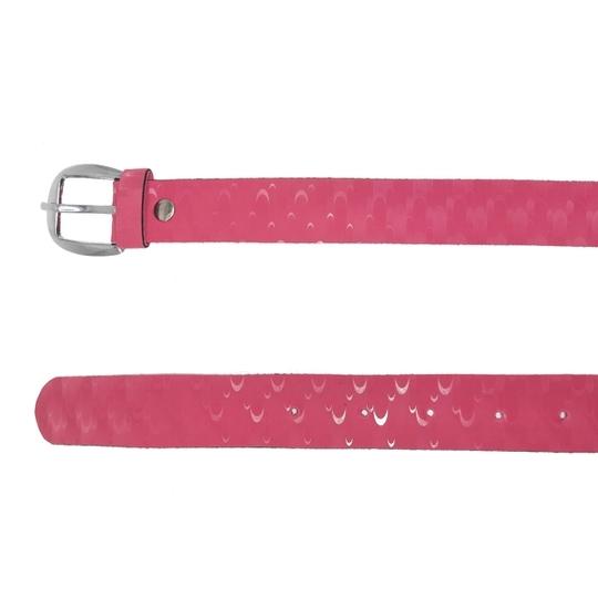 Exotique  Pink Casual Faux Leather Belt For Women (BW0037PK)