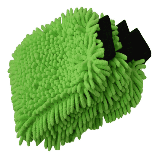 SOBBY Microfibre Wash and Dust Chenille Mitt Cleaning Gloves (3 Pcs Single Sided, Extra Large, Big Chenille Mitt Glove)