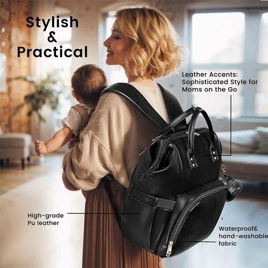 StarAndDaisy Diaper Bag/Backpacks for Mother- Maternity Bags for Baby with Multi Compartments & 2 Insulated Bottle Pocket, Stylish, Waterproof & Travel Friendly, Lightweight (Grey)