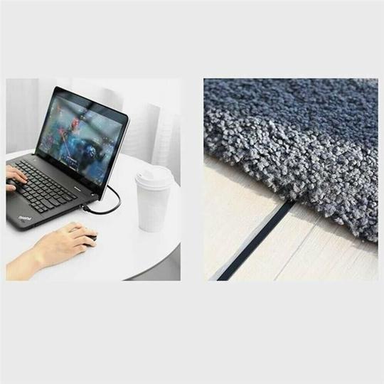 UGREEN 50187 Cat 6 U/UTP M/M Pure Copper Ethernet Flat Cable 5m(Black)