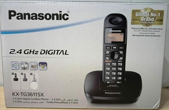 Panasonic KX-TG3611SX, Silver, Cordless Landline Phone