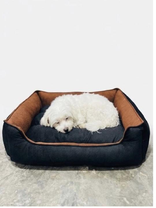 Nandu Gear Soft Velvet Red Cream Color Luxury Sofa Bed PET Bed | Dog Bed | CAT Bed | Puppies Puppy Bed | Rabbit Bedxtra Xtra Large nh_7