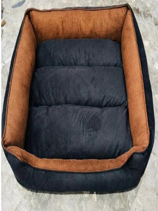 Nandu Gear Soft Velvet Red Cream Color Luxury Sofa Bed PET Bed | Dog Bed | CAT Bed | Puppies Puppy Bed | Rabbit Bedxtra Xtra Large nh_7