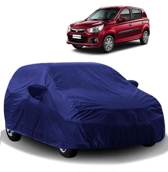 Carigiri Blue Car Body Cover For Maruti Alto K10(Triple Stitched,Mirror Pockets,Uv Resistant,Dustproof)(Models-2010, 2011, 2012, 2013, 2014, 2015, 2016, 2017, 2018, 2019, 2020)