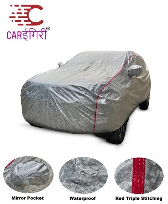 Carigiri Waterproof Metallic Silver Car Body Cover For Tata Indica(100% Waterproof,Triple Stitched,Mirror Pocket,Uv Resistant,Dustproof)(All Year Models)