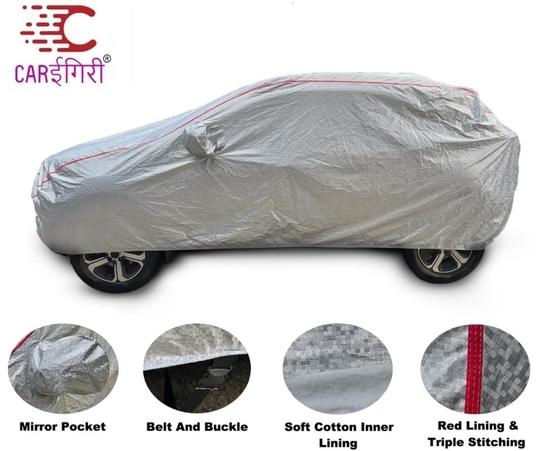 Carigiri Waterproof Metallic Silver Car Body Cover For Tata Indica(100% Waterproof,Triple Stitched,Mirror Pocket,Uv Resistant,Dustproof)(All Year Models)