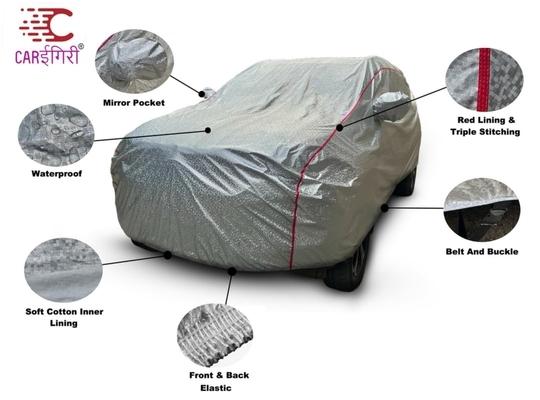 Carigiri Waterproof Metallic Silver Car Body Cover For Tata Indica(100% Waterproof,Triple Stitched,Mirror Pocket,Uv Resistant,Dustproof)(All Year Models)