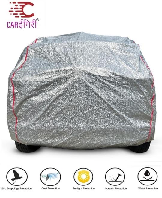 Carigiri Waterproof Metallic Silver Car Body Cover For Tata Indica(100% Waterproof,Triple Stitched,Mirror Pocket,Uv Resistant,Dustproof)(All Year Models)