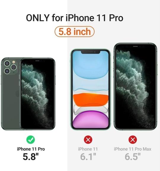 EXCLESIOR Apple iPhone 11 Pro Blue Shockproof, Solid Grip, PU leather Back Cover