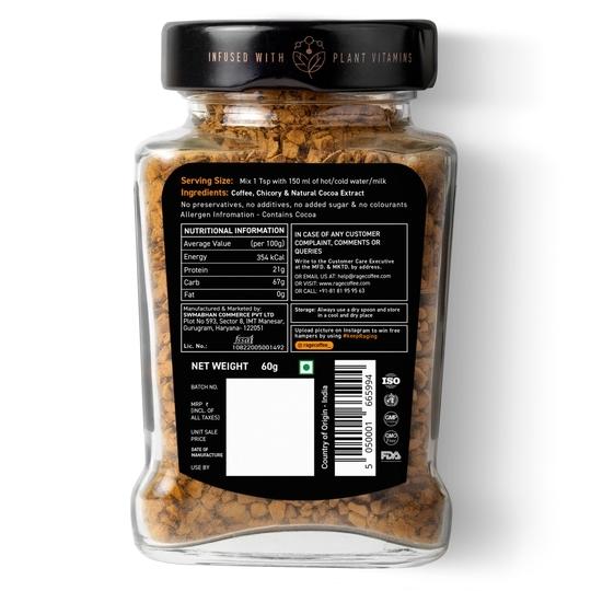 Rage Coffee Flavoured Instant Coffee | Belgian Chocolate Silk Blend 60 GMs