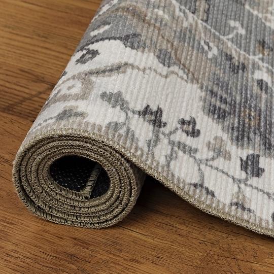 Kaleen India Traditional Rug in a Bag-Washable Indoor/Outdoor Rugs for Bedroom/Living Area/Home Polyester Self Backing for Longevity