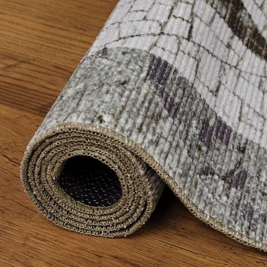 Kaleen India Geometric Rug in a Bag-Washable Indoor/Outdoor Rugs for Bedroom/Living Area/Home Polyester Self Backing for Longevity