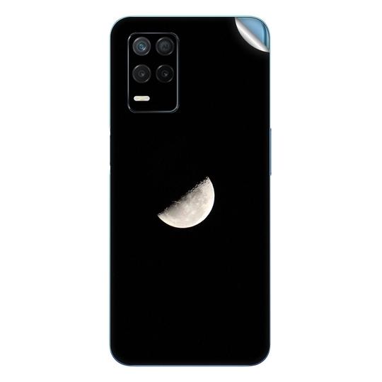 GADGETSWRAP Printed Vinyl Skin Sticker for Realme 9 (5g) - Half Moon