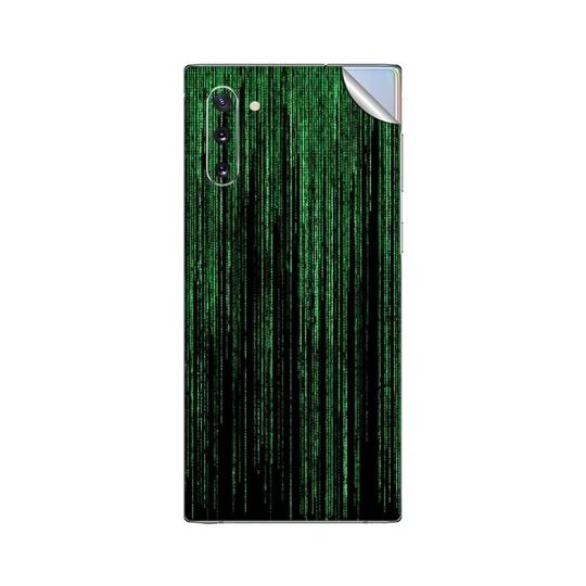 GADGETSWRAP Printed Vinyl Skin Sticker for Samsung Galaxy Note 10 - matrix