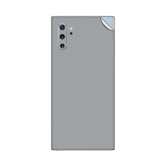 GADGETSWRAP Premium Material Skin Vinyl Decal Sticker Compatible With Samsung Galaxy Note 10 Plus- Silver Glossy