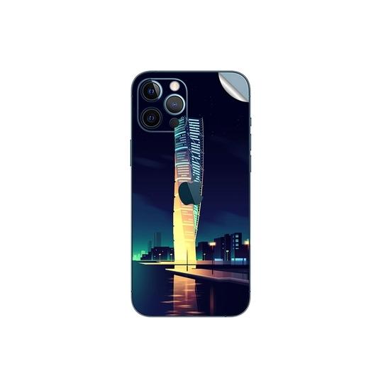GADGETSWRAP Printed Vinyl Skin Sticker for Apple iPhone 12 Mini - Twisted Building