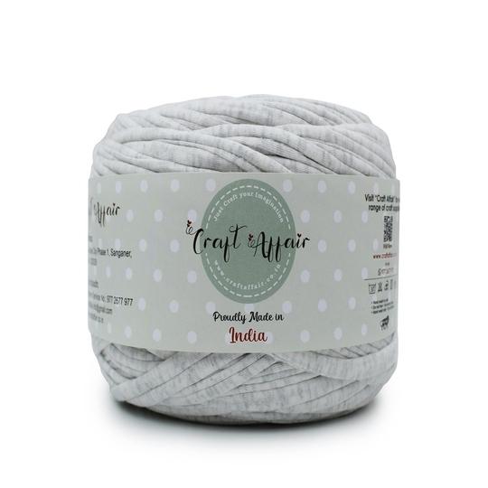 Craft Affair | T-Shirt Yarn (7mm,220 Meter, 1 Kg) Cotton Yarn | for Embroidery, Bag and Purse Making : Melange