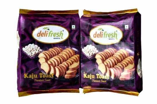 DELIFRESH BAKES KAJU TOAST 500 Gram Pack of 2