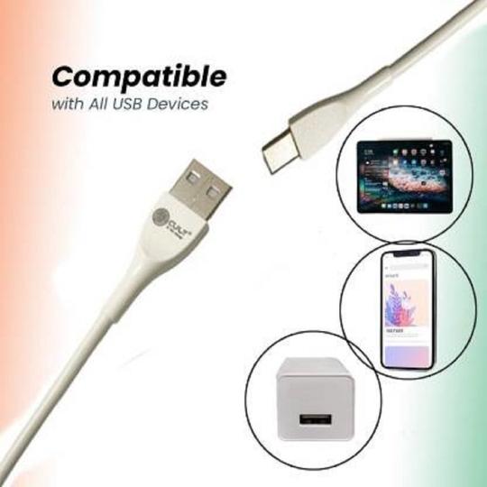Cult USB Type C Cable 1.2 m Super DurableType C High Speed USB Data Cable 2.4A For MICROMAX BHARAT 3 Q 437