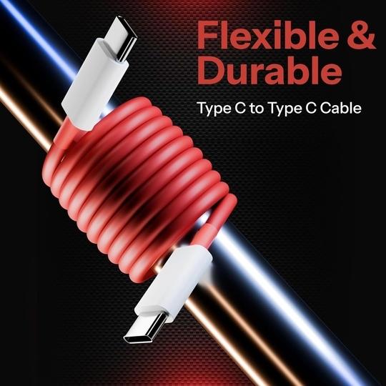 Tart High Speed 65W USB Type C Cable for OnePlus 13, 12, Nord 4 & Other Type C Phones