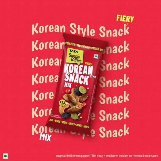Tata Simply Better Flavoured Korean Style Snack Mix 200g (Pack of 8 x 25g)