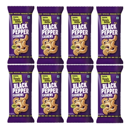 Tata Simply Better Black Pepper Cashew 184g (Pack of 8 x 23g)
