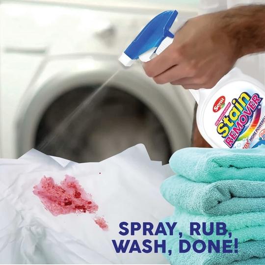Senu Prewash Fabric Stain Remover 600 ml | Enzyme Based | Removes Food, Oil, Coffee, Blood Stains Incomplete