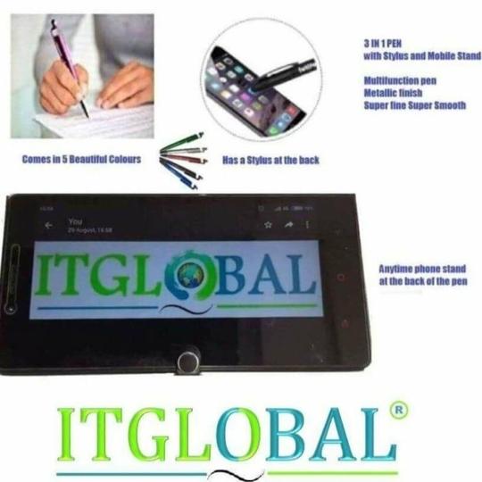 HP 802 Small Black Original Ink Cartridge With ITGLOBAL 3in1 Multi-Function Pen