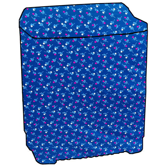 KVAR Printed design with water dust Protection washing machine cover for Kelvinator 7.5 Kg Top Loading Semi-Automatic  with One Press Water filling & Draining, KWS-A750EP (Unique code/270522131SME40)