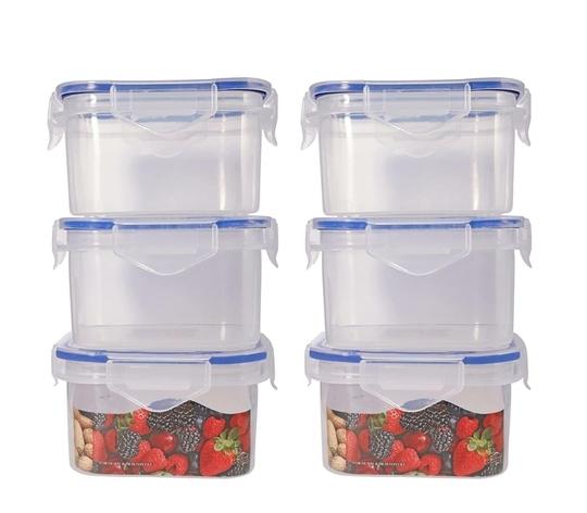 DATTA ENTERPRISE Airtight Container Set For Fridge - Airtight Food Storage,Bpa Free Plastic Cereal Container For Kitchen Fit & Lock Container (12)