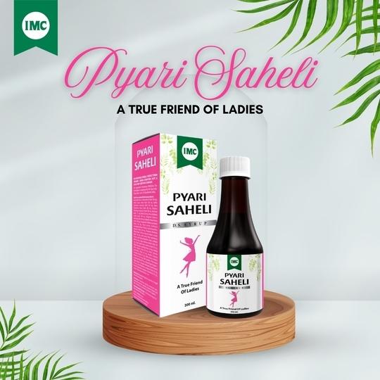 IMC Pyari Saheli Syrup (200 ml) Ayurvedic Women's Tonic | for Periods, PCOS, Strength and Digestion