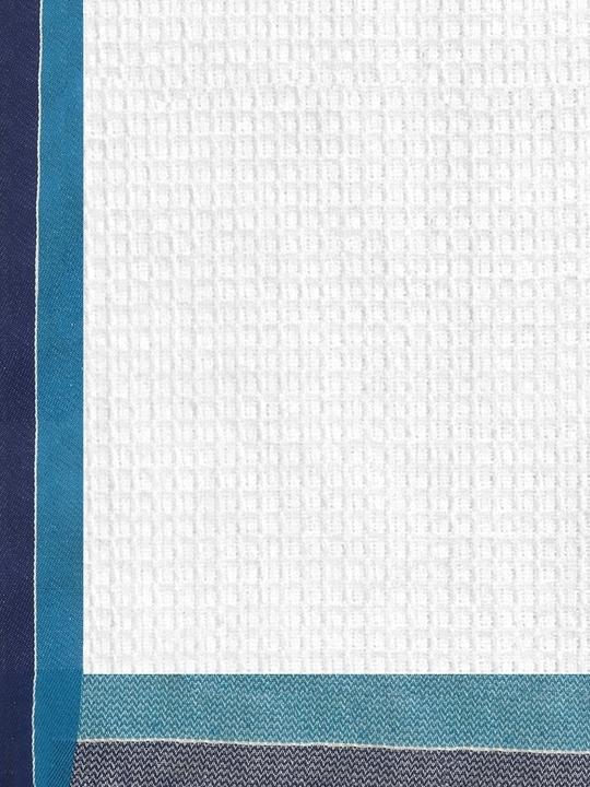 Athom Trendz Waffle Border White Cotton Bath Towel 75 x 150 cm (Pack of 5) ATZ-BT-A-C5