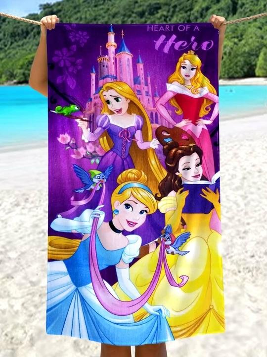 Athom Trendz Disney Princess Kids Bath Towel 350 GSM 60x120 cm