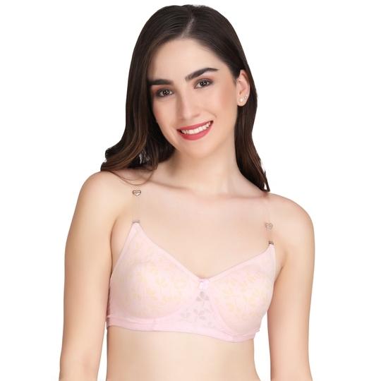 Liigne Transparent Strap Padded Bra For Women