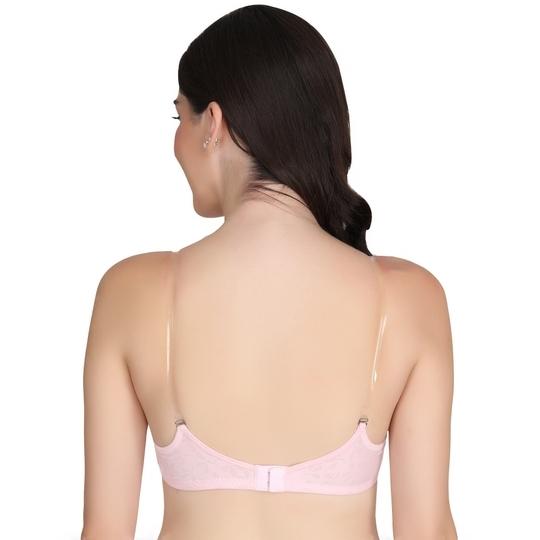 Liigne Transparent Strap Padded Bra For Women