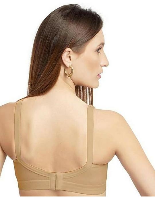 DAISY DEE Women's Cotton Non Padded Seamed Full Coverage Bra - (Skin, 40C)