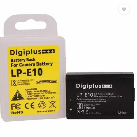 Dijiipluss++ LP-E10 Camera Battery(5800mAh) for Canon EOS T3,T5,T6,1100D,1200D,1300D,1500D,3000D Digital Cameras Incomplete