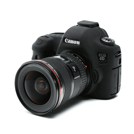 DijiiPluss++ Silicon Cover for Canon EOS 6D Mark II Camera Case, Professional Silicone Rubber Camera Case Cover Detachable Protective for Canon EOS 6D Mark II - Black Incomplete