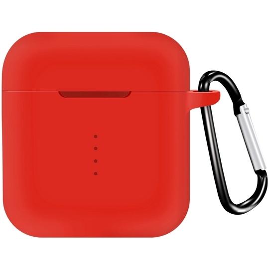 Brain Freezer Front & Back Case for Boat 141 / 148 Silicon Airdopes TWS Cover Earbuds Not Included (Only Cover) (Red)