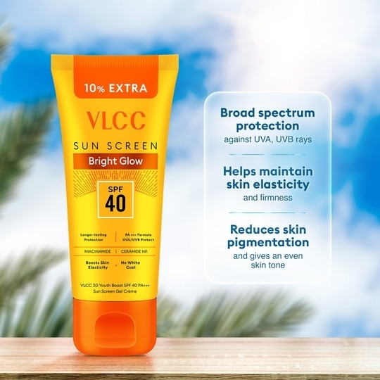 VLCC 3D Youth Boost SPF 40 +++ Sunscreen Gel Cream - 100 g with 10g extra