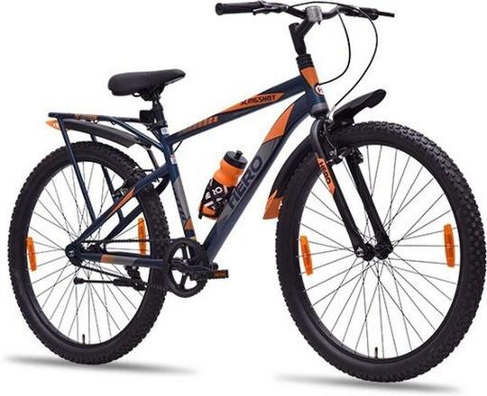 Hero Cycles Slingshot 26T 26 T (Inch) Mountain Cycle (Single Speed, Blue, Orange, Rigid)