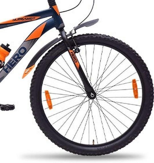 Hero Cycles Slingshot 26T 26 T (Inch) Mountain Cycle (Single Speed, Blue, Orange, Rigid)
